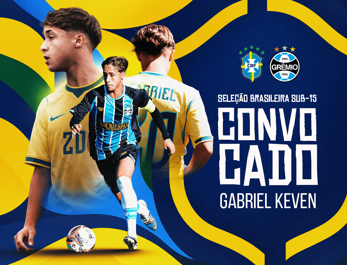 Gabriel Keven é convocado para disputa do Mundial Sub-15