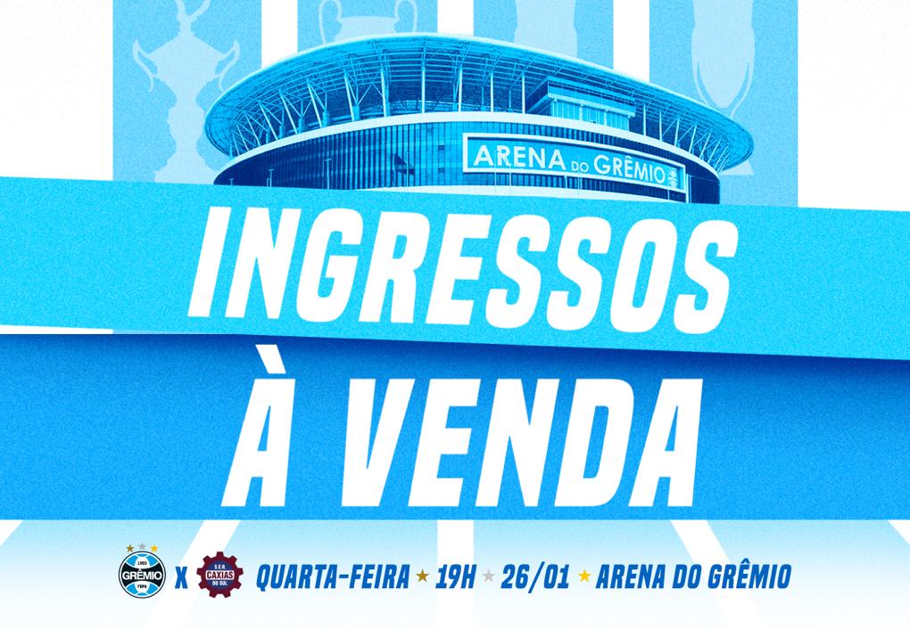 Arena do Grêmio anuncia venda de ingressos para a primeira partida de 2022