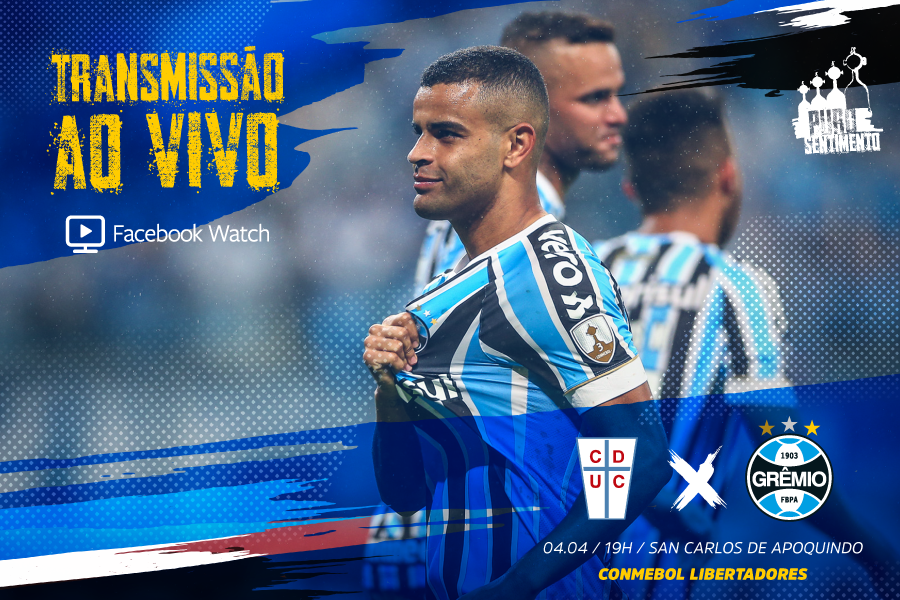 Facebook do Grêmio transmite jogo contra a Universidad Católica