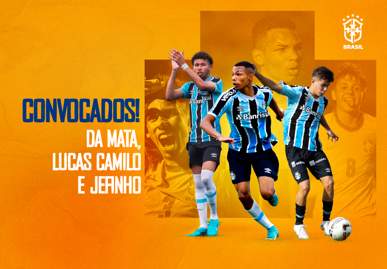Grêmio tem dois atletas convocados para a Copa do Mundo Sub-17