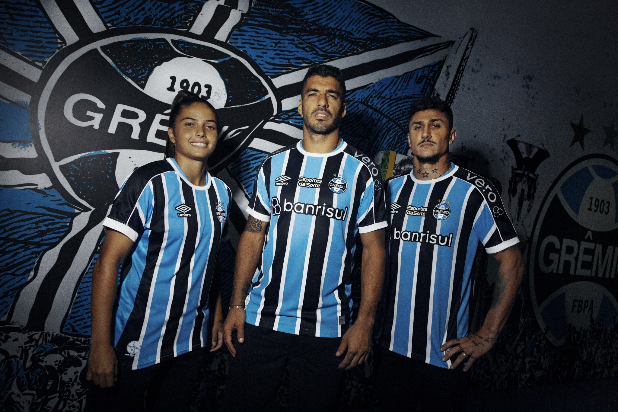 Umbro comemora 120 anos do Grêmio em novos uniformes oficiais para a  temporada